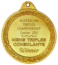 Medal inscription