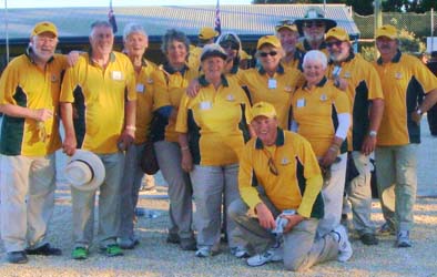 Australian 2013 Trans Tasman Over 60s Team